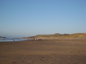 Beach running