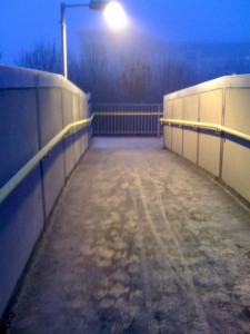 Yet another icy walkway