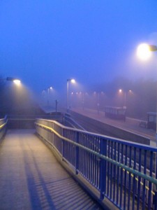 My station stop - very atmospheric don't you think?