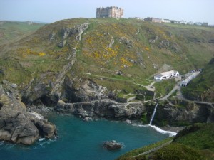 View back to Tintagel hotel View back to Tintagel hotel
