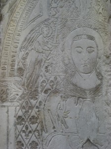 Found this leaning against a wall in a garden