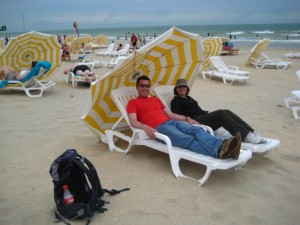 On the beach in De Panne (before the rain) On the beach in De Panne (before the rain)