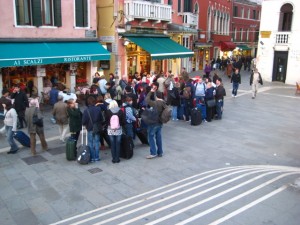 The next lot of tourists