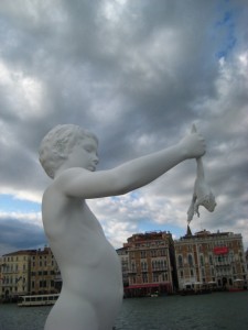 Boy with frog