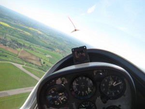 In the air