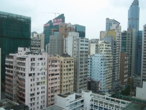 View from our hotel window