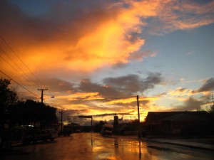 Waipu streets after rain